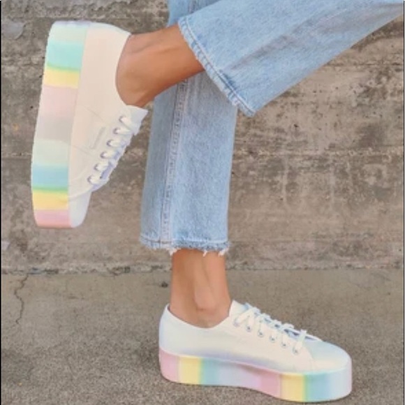 superga color block platform